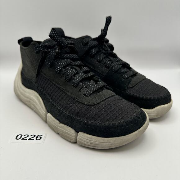 Clarks Women's 7 Trigenic Flex Black Fabric Leather - Picture 2 of 5